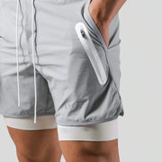 Amias - Double-Layer-Laufshorts für Männer