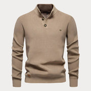 Rudolf - Lässiger Strickpullover mit Knöpfen für Herren