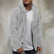 Chris - Stilvoller Fleece-Cardigan mit Kapuze