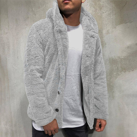 Chris - Stilvoller Fleece-Cardigan mit Kapuze