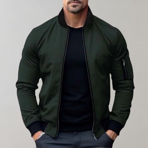 Terence - Klassische Bomberjacke mit Reißverschluss für Herren