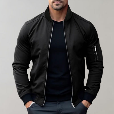 Terence - Klassische Bomberjacke mit Reißverschluss für Herren