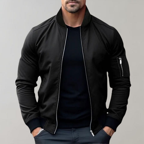 Terence - Klassische Bomberjacke mit Reißverschluss für Herren