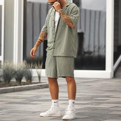 Gilbert - Herren-Set aus Rundhalshemd und Shorts