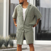 Gilbert - Herren-Set aus Rundhalshemd und Shorts