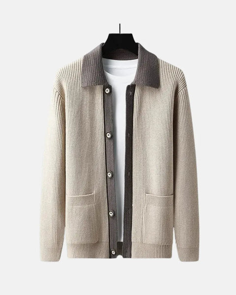 Vicente - Stilvolle Strickjacke mit Knöpfen für Herren