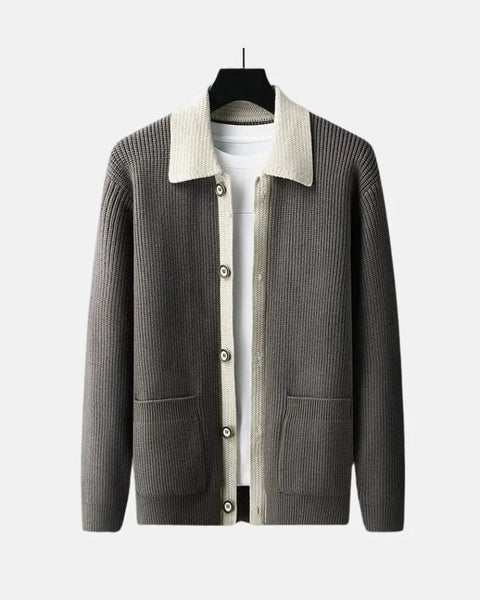 Vicente - Stilvolle Strickjacke mit Knöpfen für Herren