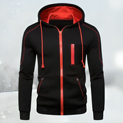 Donovan - Locker geschnittene Slim-Fit-Jacke mit Reißverschluss und Kapuze