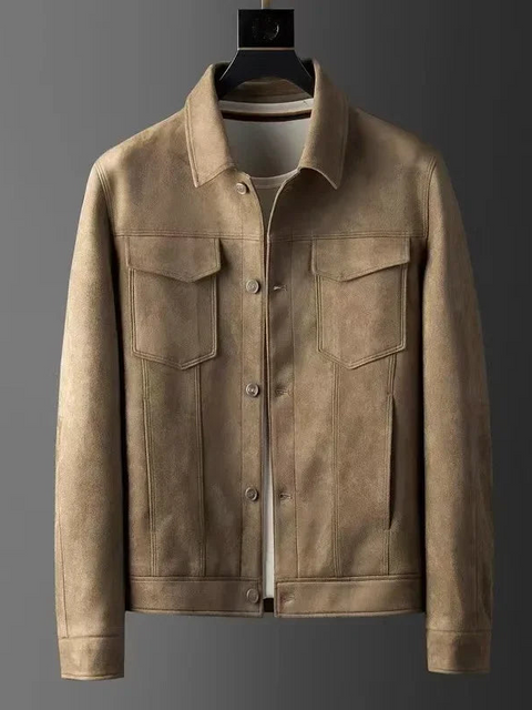 Wayne - Elegante, klassische Knopfjacke mit Brusttaschen für Herren