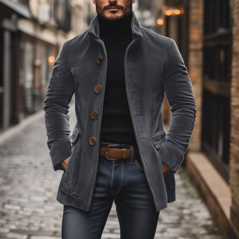 Cedric - Elegante Cordjacke mit gerippter Struktur für Herren