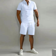 Jaromir - Kurzarmhemd- und Shorts-Set für Herren