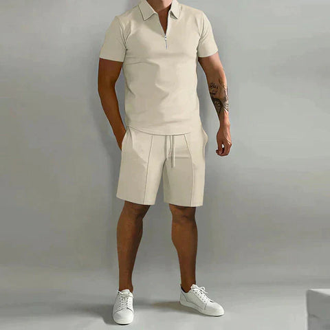 Jaromir - Kurzarmhemd- und Shorts-Set für Herren