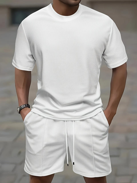 Casper - Herren-Set aus Rundhalshemd und Shorts