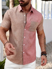 Osborne - Kurzärmliges Hemd zum Knöpfen für Herren