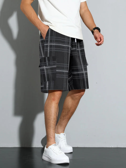 Amadeo - Lässige Strandshorts mit Karomuster