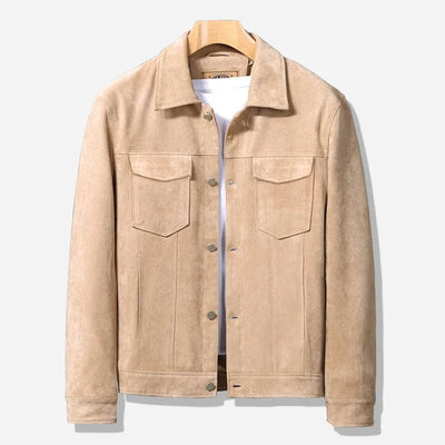 Caleb - Vintage-Cargo-Lederjacke