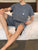 Troy - Kurzärmliges Loungewear- und Shorts-Set aus Baumwolle für Herren