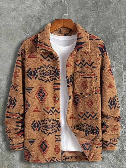 Edmund - Herrenjacke mit Aztekenmuster