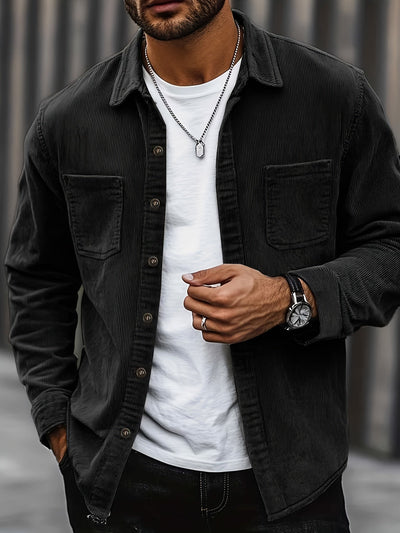 Alvin - Elegante Cordjacke mit Knöpfen