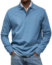 Rene - Lässiges Langarm-Poloshirt für Herren