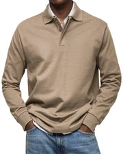 Rene - Lässiges Langarm-Poloshirt für Herren