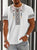 Anthony - Retro Print Herren Kurzarmhemd