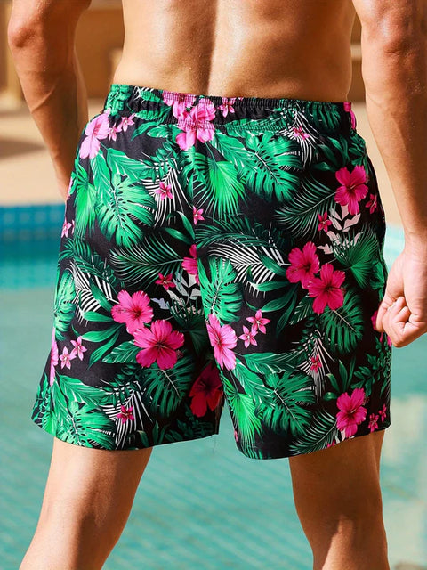 Clark - Tropische Shorts mit Blumenmuster