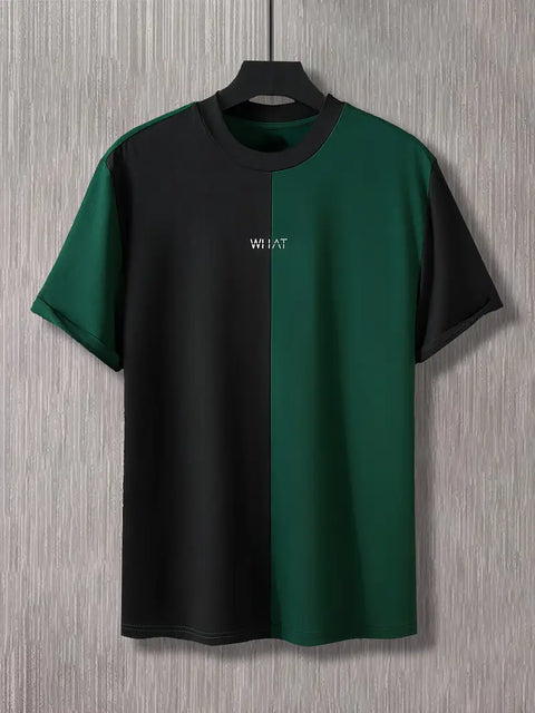 Richard - Stylisches Color Block Herren T-Shirt mit kurzen Ärmeln und Rundhalsausschnitt