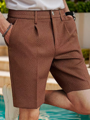 Martin - Knielange Shorts mit Plissee für Männer