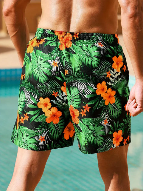 Clark - Tropische Shorts mit Blumenmuster