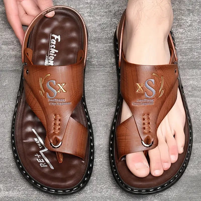 Dominic - Herren Casual Stilvolle Flache Sandalen