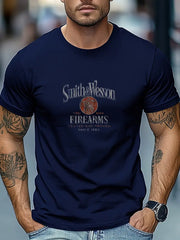 Ryan - Bedrucktes kurzärmliges Sommer-T-Shirt für Herren