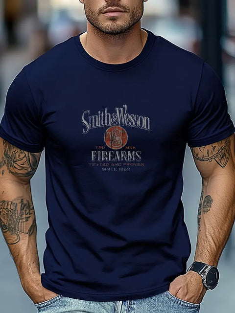 Ryan - Bedrucktes kurzärmliges Sommer-T-Shirt für Herren