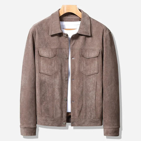 Caleb - Vintage-Cargo-Lederjacke