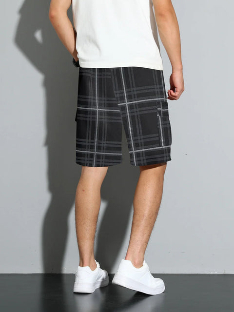 Amadeo - Lässige Strandshorts mit Karomuster