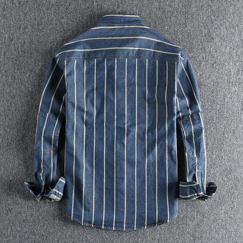 Oscar - Herren Casual Denim Hemd