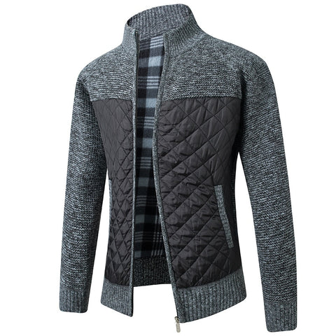 Winrich - Elegante Strickjacke mit Rollkragen für Herren