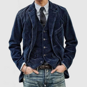 Ismael - Elegantes Set aus Cordweste und Blazer für Herren