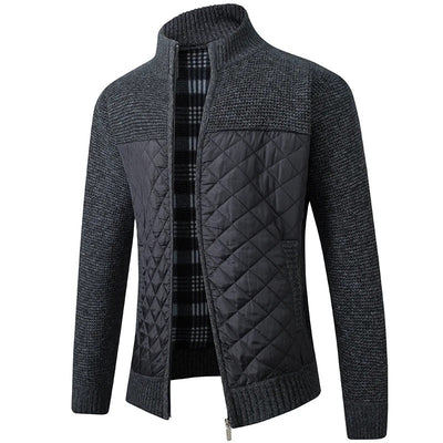 Winrich - Elegante Strickjacke mit Rollkragen für Herren