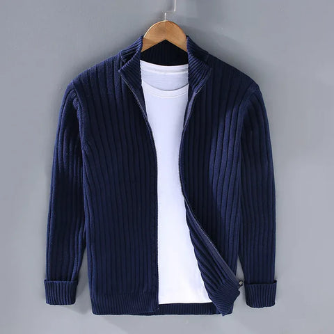 Theodore - Strickjacke mit Reißverschluss
