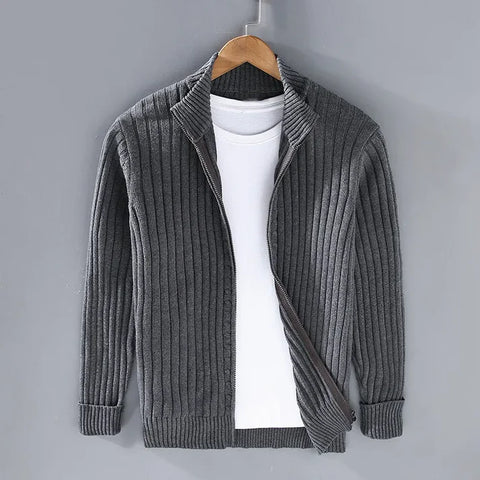 Theodore - Strickjacke mit Reißverschluss