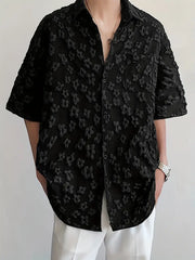 Simon - Freizeithemd mit Blumendruck für Herren