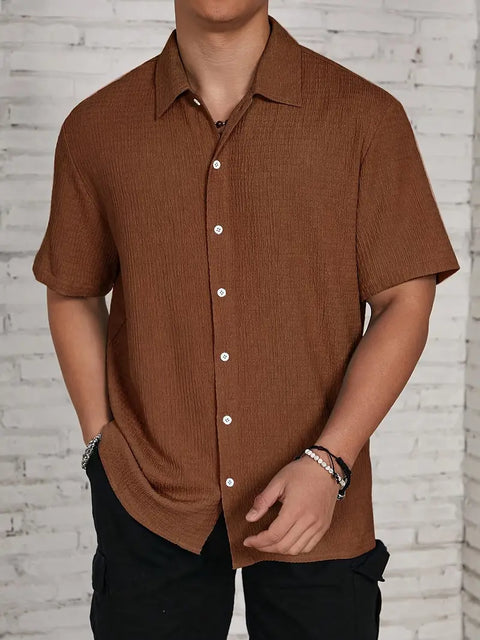 Charles - Klassisches Button-Up-Hemd für Herren