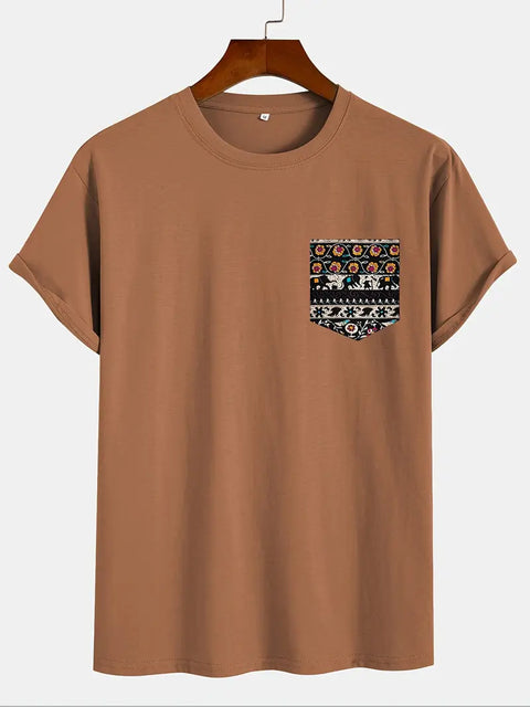 Alver - Herren Casual Rundhals-Shirt