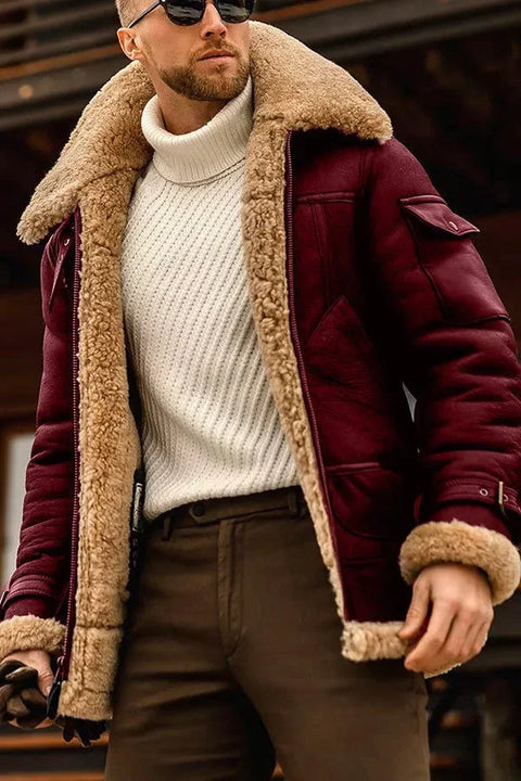 Harold - Herren Schafslederjacke