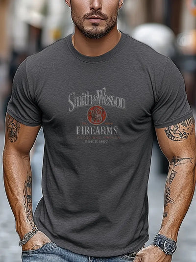 Ryan - Bedrucktes kurzärmliges Sommer-T-Shirt für Herren