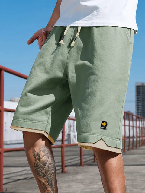 Edson - Einfarbige Shorts mit Taschen für Herren