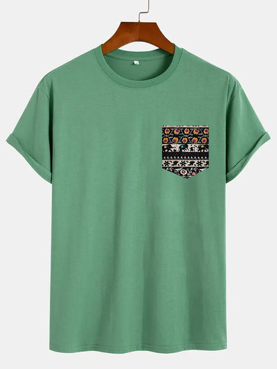 Alver - Herren Casual Rundhals-Shirt