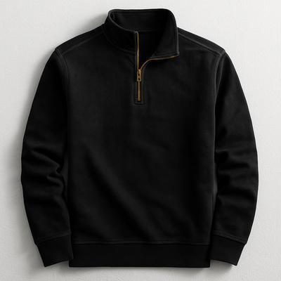 Luciano - Lässiger Pullover mit Viertelreißverschluss für Herren