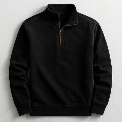 Luciano - Lässiger Pullover mit Viertelreißverschluss für Herren